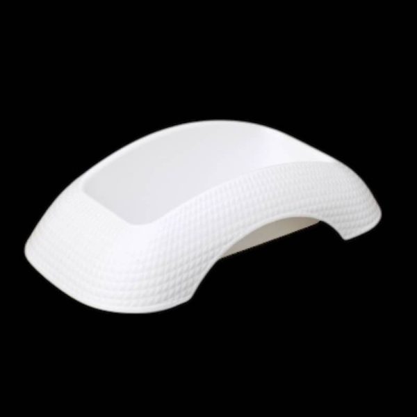 Tăviță semicerc (alb)