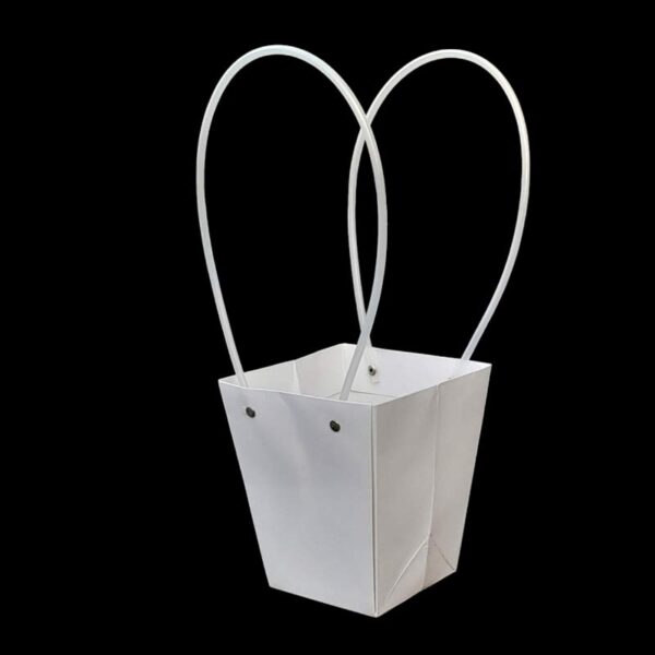 Plasă flori 14cm -ALB/ALB