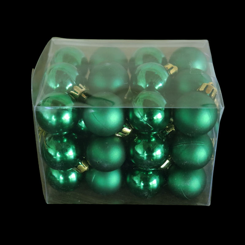 Globuri 36buc/set 2.5cm - VERDE SMARALD
