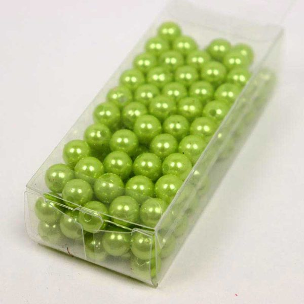 Mărgele 10mm- VERDE MĂR (12)