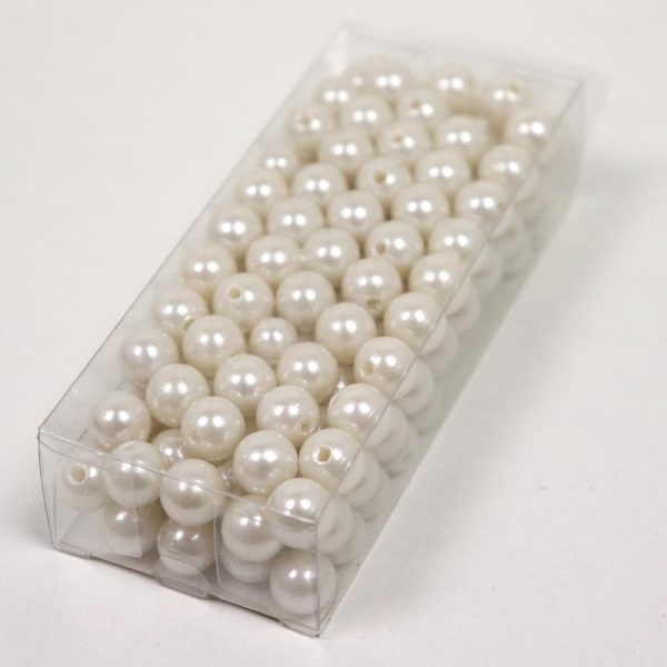 Mărgele 10mm- CREM (02)