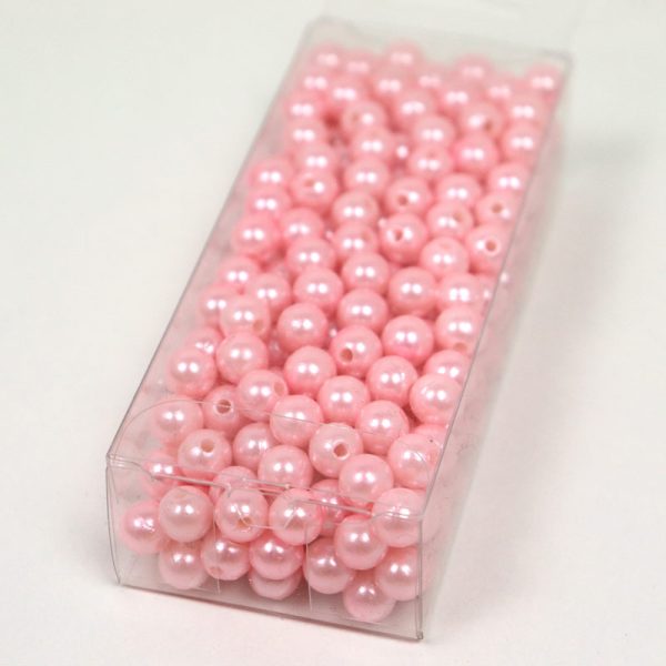 Mărgele 8mm- ROZ BABY (17)