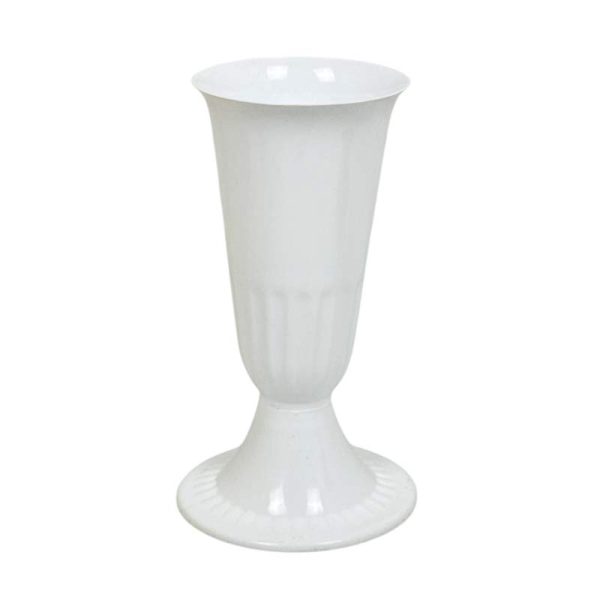 Vază Mică cu talpă 12cm/26cm (plastic) - ALB