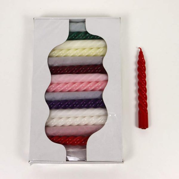 Lumânări spirale colorate-set/30 (MIX)