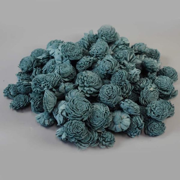 Capete flori ming 4cm - VERDE PETROL (150/SET)