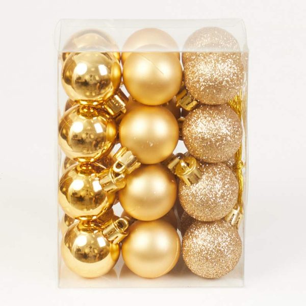 Globuri 24/SET 3cm - AURIU