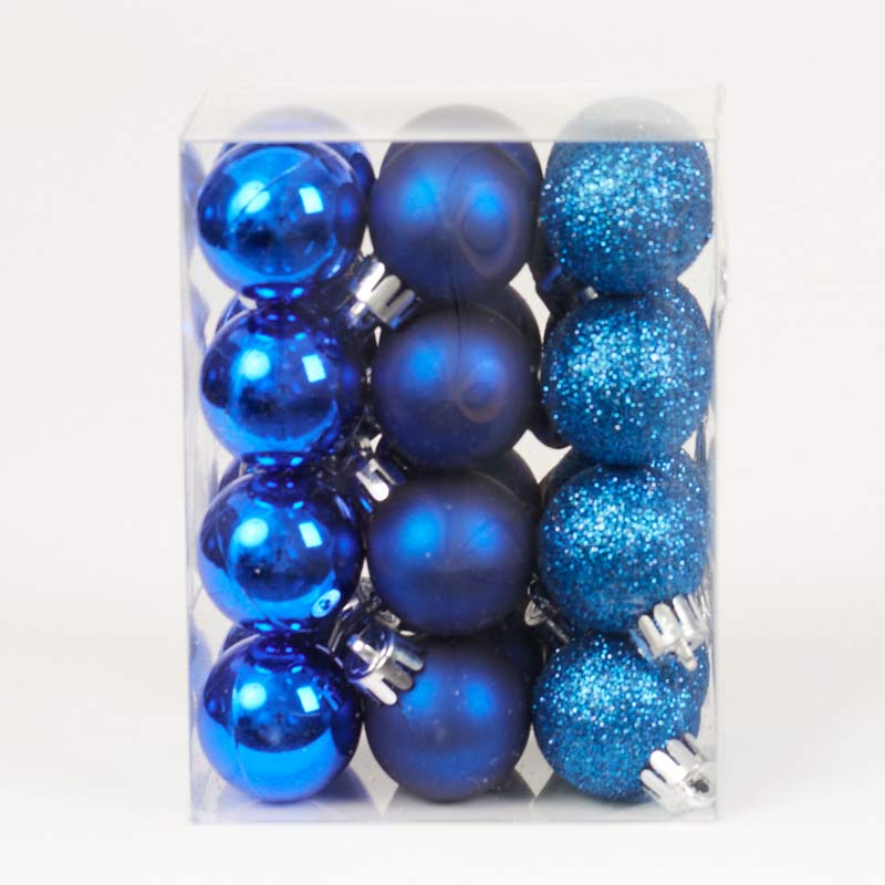 Globuri 24/SET 3cm - ALBASTRU ÎNCHIS