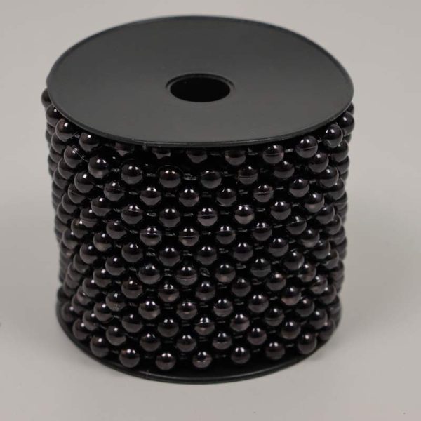 Șirag mărgele 8 mm/10m - NEGRU (27)