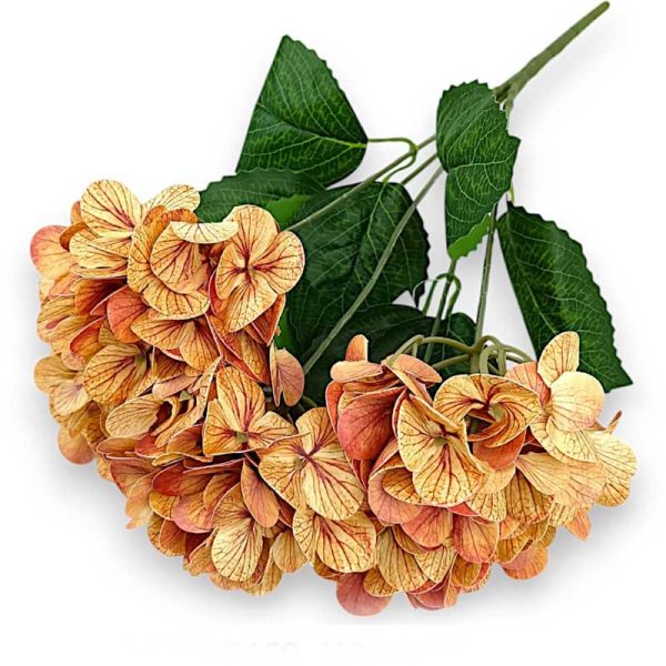 Buchet hortensie Siliconat x5 Orange autumn