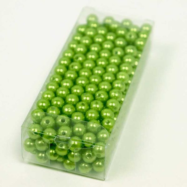 Mărgele 8mm- VERDE MĂR (12)