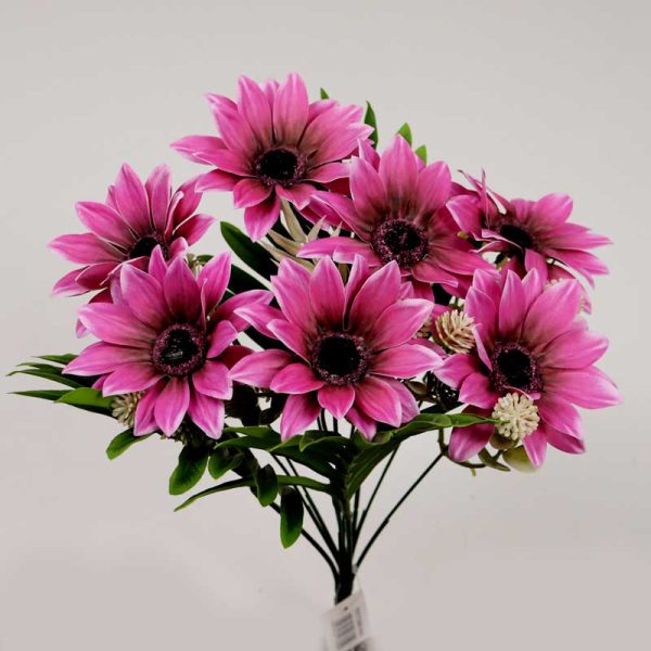 Buchet GERBERA SILICONAT- ROZ INTENS
