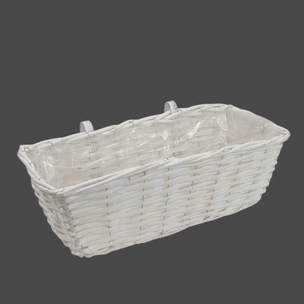 Coș pentru balcon, alb