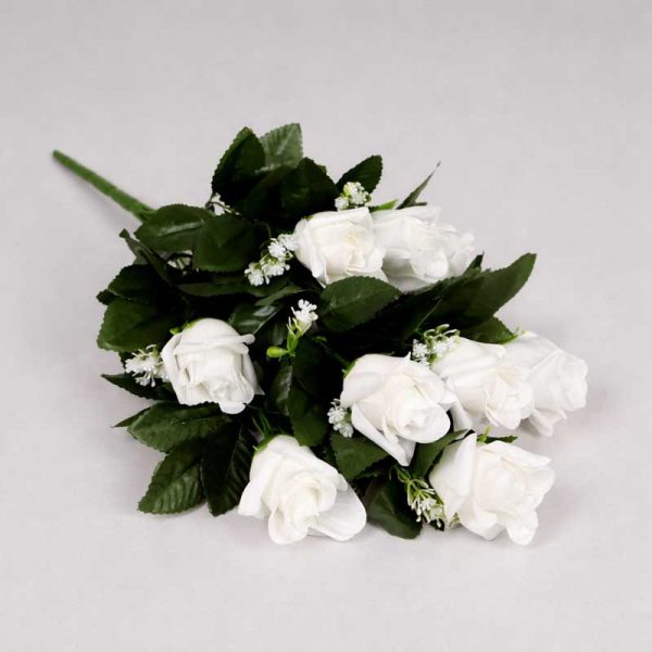 Buchet Trandafir cu 9 flori - ALB