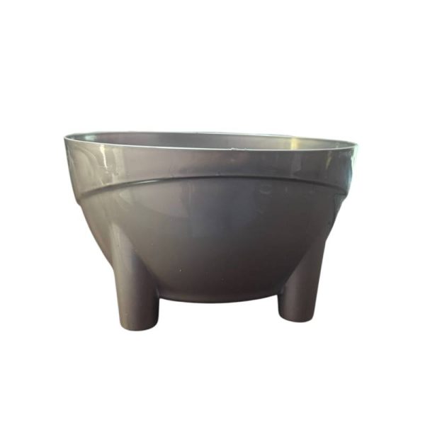 Ghiveci plastic cu 4 picioare(agintiu)