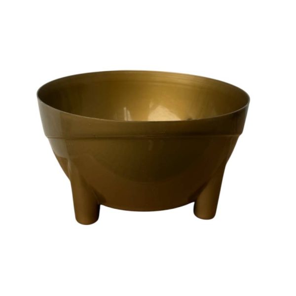 Ghiveci plastic cu 4 picioare(auriu)